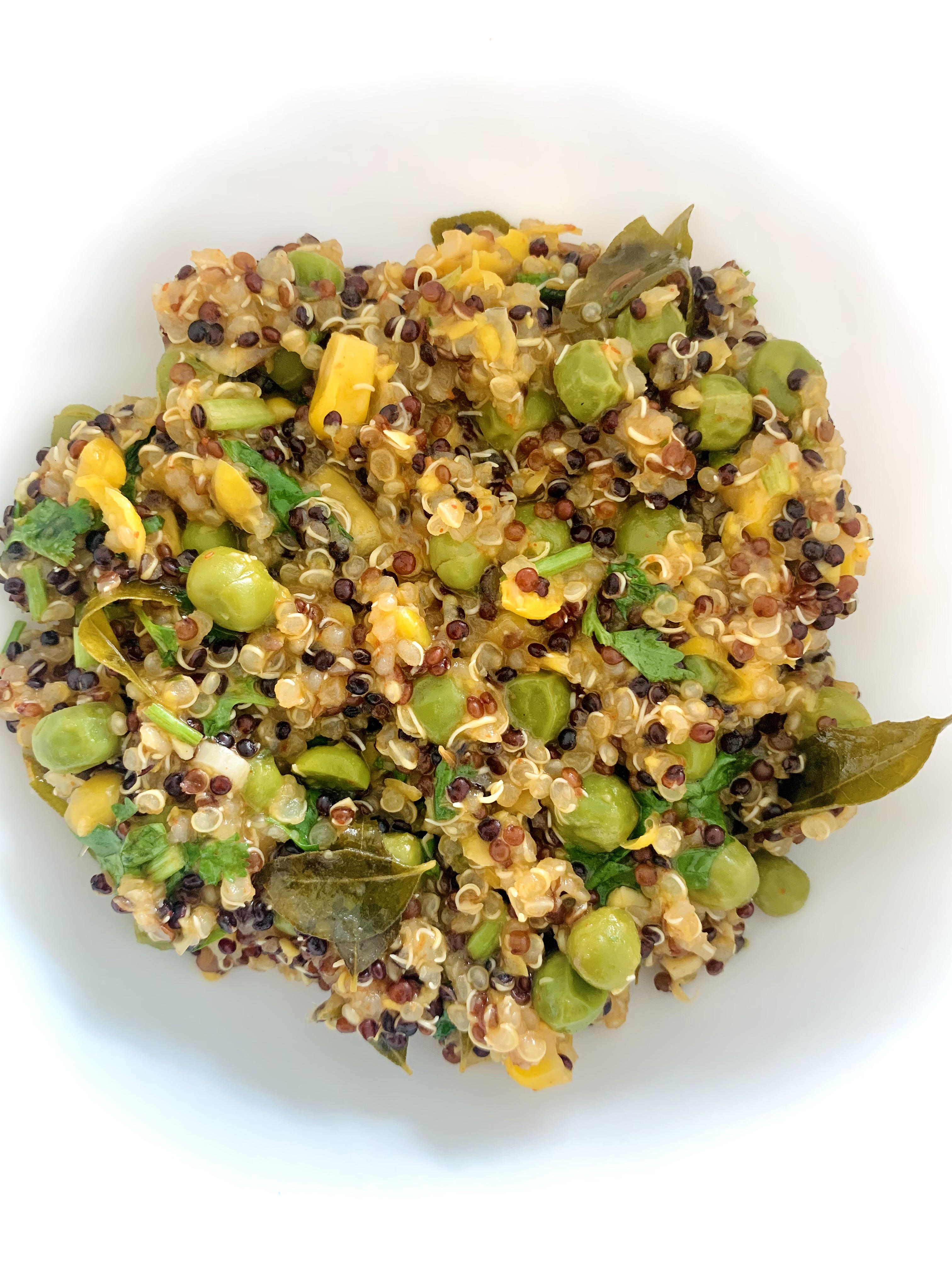 Recipe of Quinoa Corn Peas Meal Iyurved